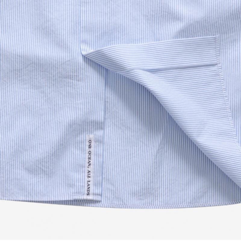 Nanamica Striped Wind Unisex Shirt Sugf362e Sx