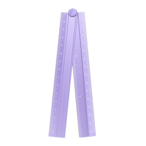 uxcell 30cm Folding Straight Ruler, Metric Aluminum Alloy Protractor, Foldable Angle Ruler, Geometry Measuring Tool with Squares for Architects, Artis