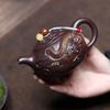 250ml Chinese Yixing Purple Clay Teapot Tradition Household Zisha Tea Pot Handmade Dragon Pattern Xishi Kettle Tea Set Teaware