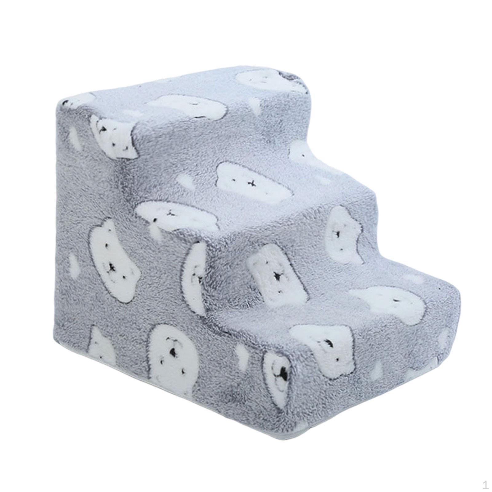 

Лестница для собак Ступени Удобная Лестница для лазания питомцев для дивана, софы, высокой кровати Small 3 Steps