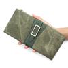 Pu Leather Ladies Wallet With Multicard Slots And Zipper Coin Pocket For Daily Use