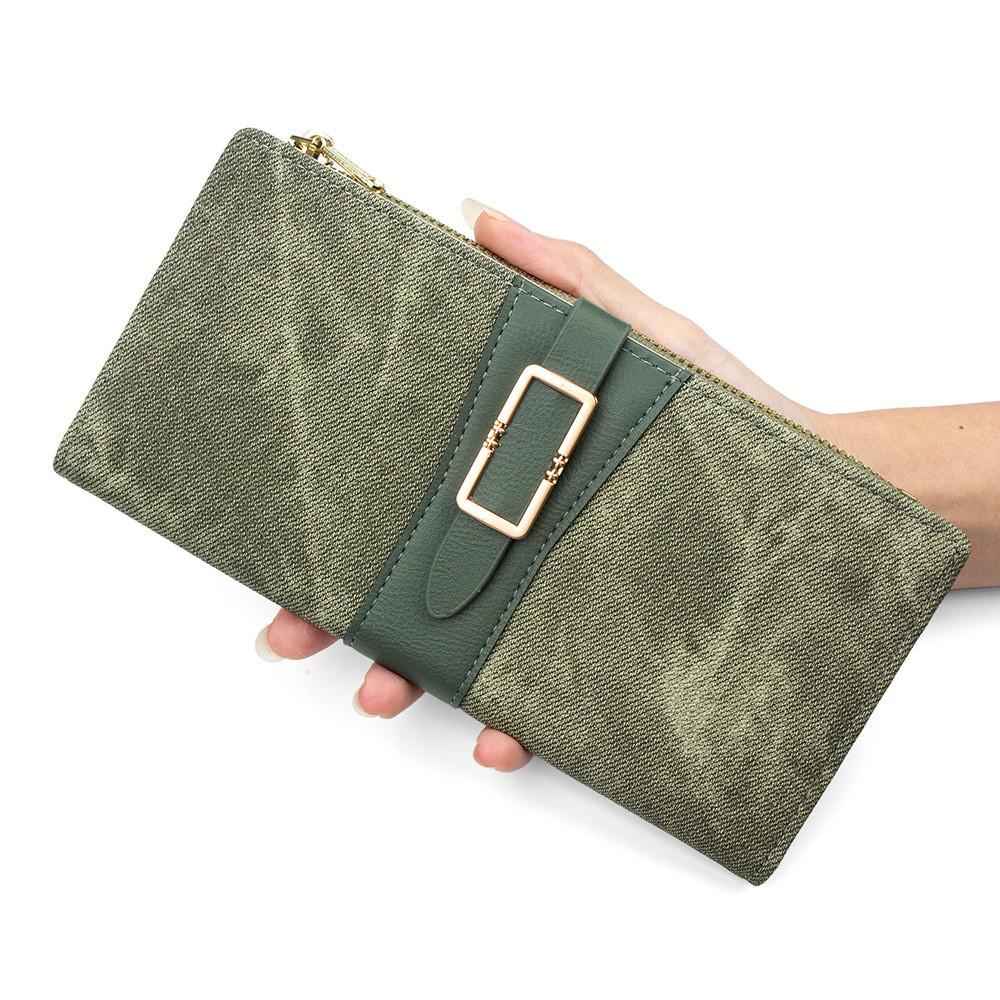 Pu Leather Ladies Wallet With Multicard Slots And Zipper Coin Pocket For Daily Use