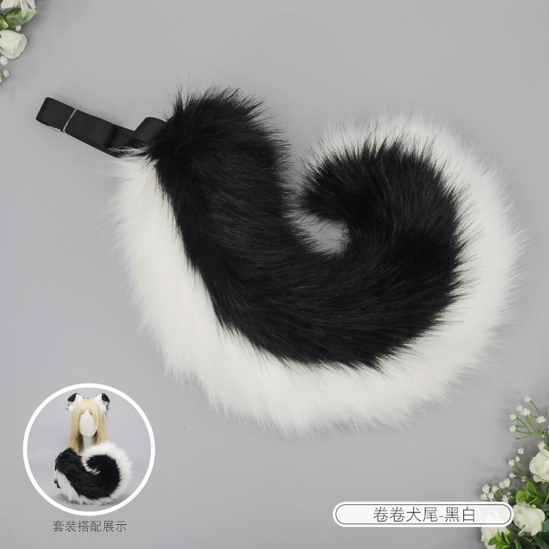 Dog Ear Headband Cartoon Hair Accessories Comic-Con Cosplay Props Dress Up Plush Dog Ear Headgear Simulation Animal Ears One size fits all