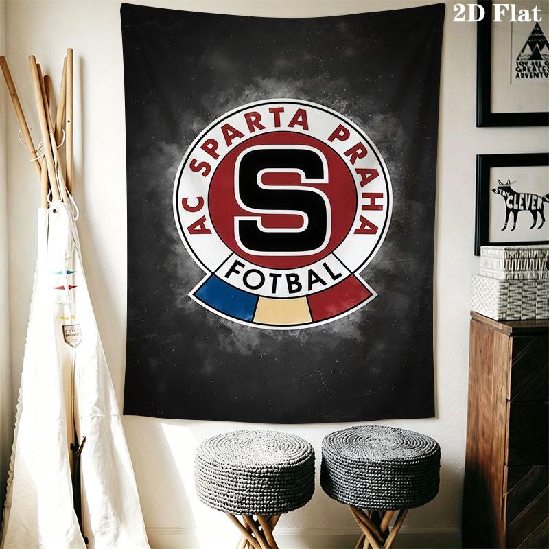 AC Sparta Praha Wall Hanging Printed Fabric Blanket Decorative Tapestries for Bedroom Living Room Home Decor