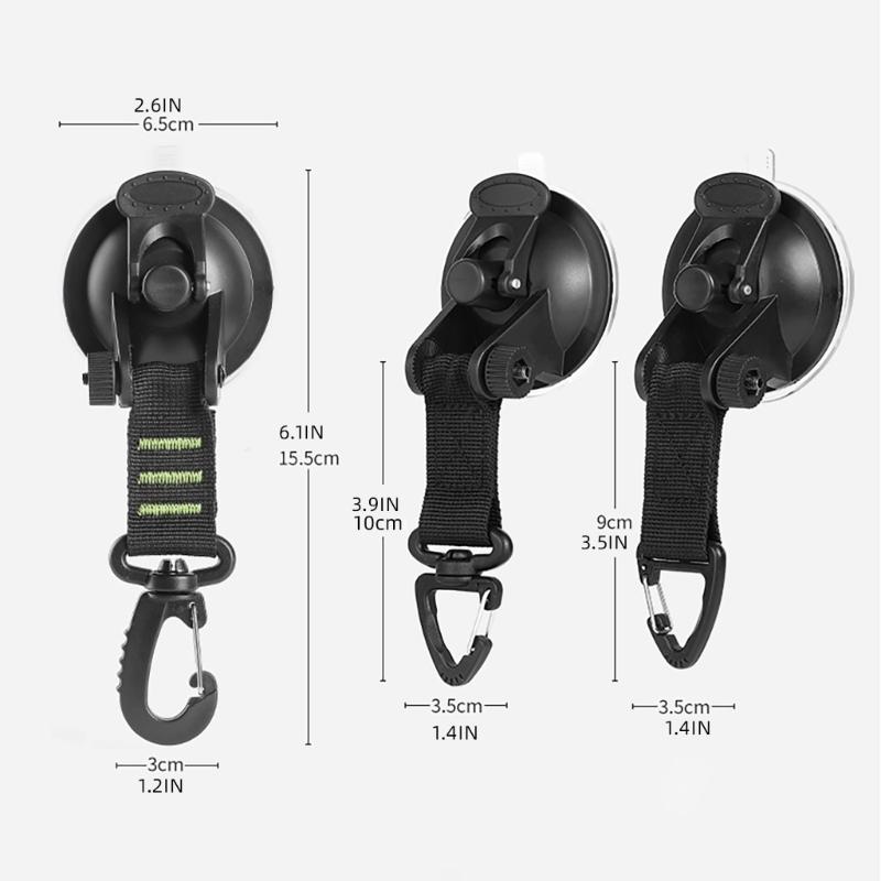 4pcs Weatherproofed Suction Hook Convenient Hanging Hook Car Roof Awnings Hook for Various Outdoor and Indoor Space