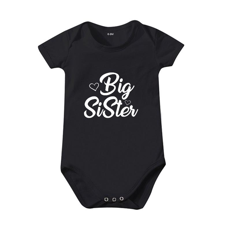 Pure Cotton Baby Onesie & Romper - Summer Big & Little Sister Twins