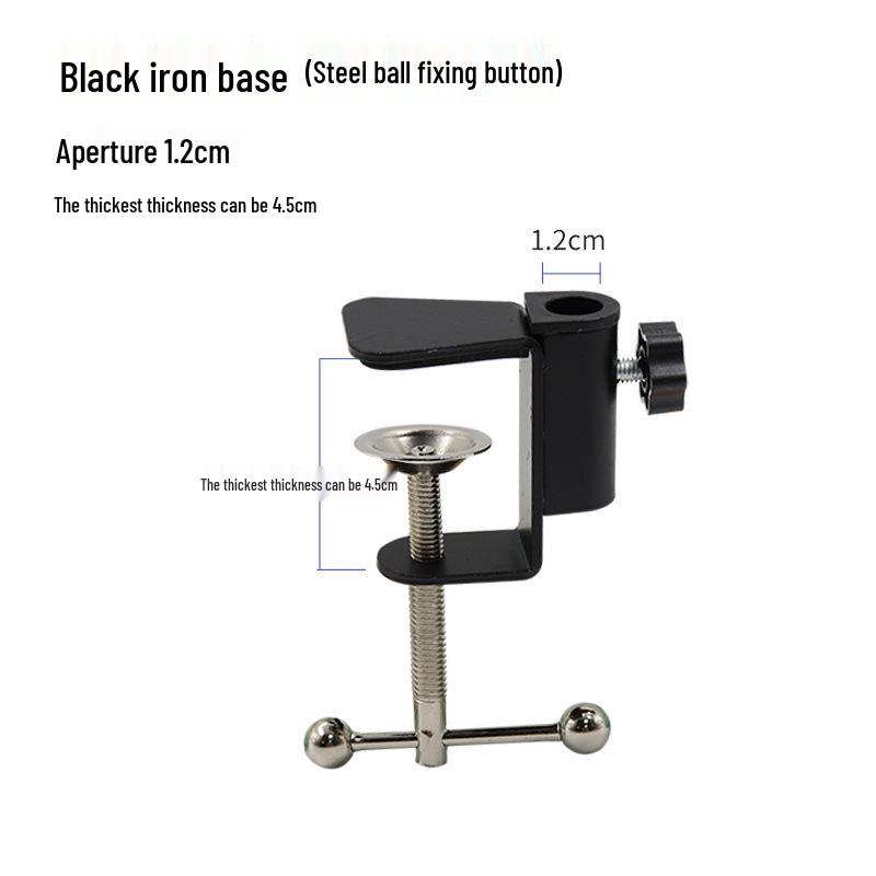 Verstellbare Aluminium-I-Träger-Tischleuchte mit Klemme und Tigermaulklemme