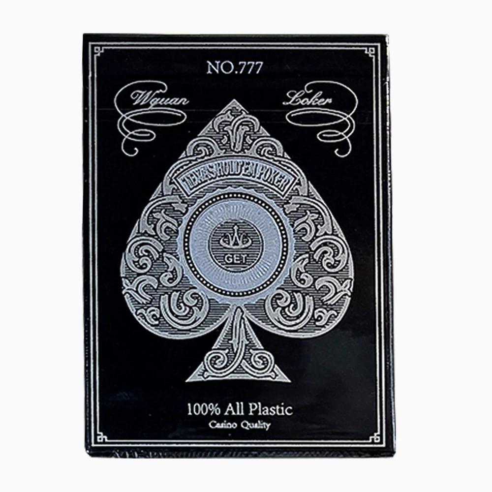 Durable Waterproof PVC Playing Cards with Gold Silver Edges Large Character Deck for Fun Parties Competitive Multiplayer Games