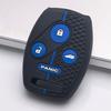 Silicone Car Key Cover Fit for Honda Civic Accord CR-V Fit Jazz HR-V Vezel City Civic Accord CR-V Fit Jazz HR-V Vezel City Hybrid 4 Button