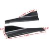 Pair of Car Rear Bumper Lip Diffuser Splitter, Universal Side Skirt Spoiler,Wrap Angle Protector,Bumper Lip Body Kit (Carbon Fiber Pattern)
