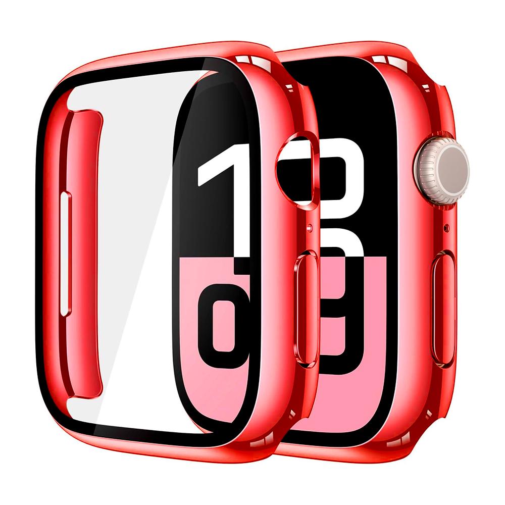 Ochrona ekranu do etui Apple Watch 11 10 42mm 46mm Akcesoria Poszycie Twardy zderzak z PC + Szkło hartowane Pokrowiec iWatch Seria 11