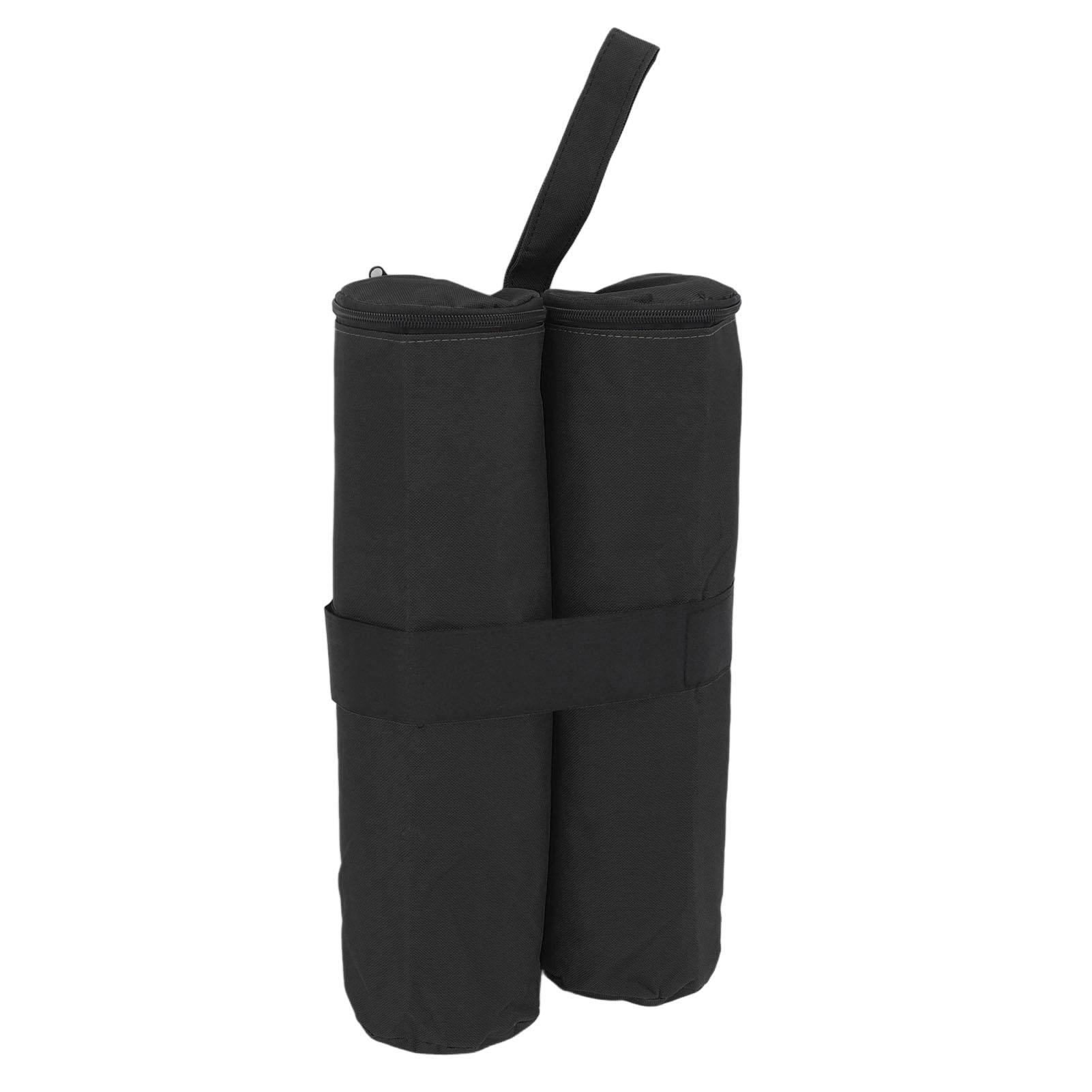 Tent Sand Bag Hook and Loop Design Tent Weight Bag Fixed Sandbags for Outdoor Tents Canopies Sun Umbrellas Black