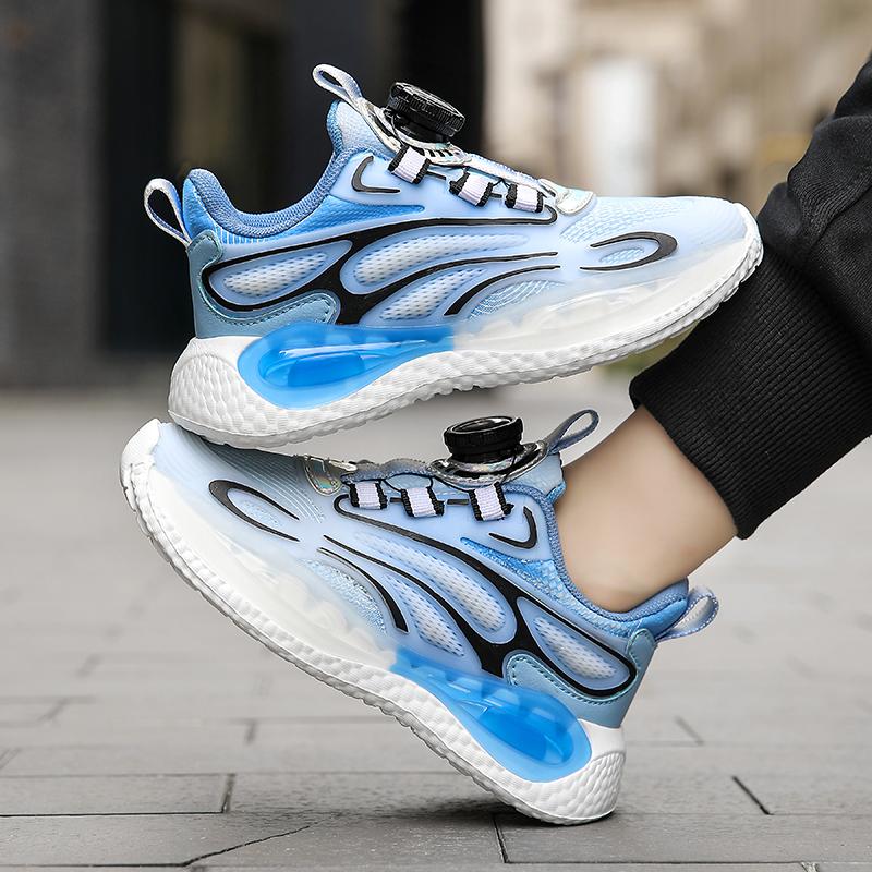 28-40 Children's Large Lightweight Breathable Fashionable Double Mesh Sports and Leisure Shoes Outdoor Running Shoes
