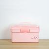 Portable Layered Medicine Storage Box with Compartments for Dormitory and Household Use