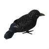 Feathered Crows Decoration Halloween Realistic Photography Prop Artificial Fake Black