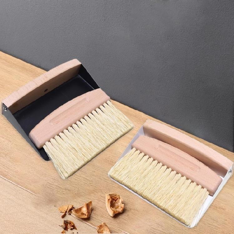 Beechwood Dustpan and Brush Combo with Comfortable Grip for Quick Cleaning Effective Dirt Removal Tool Cleaning Supplies