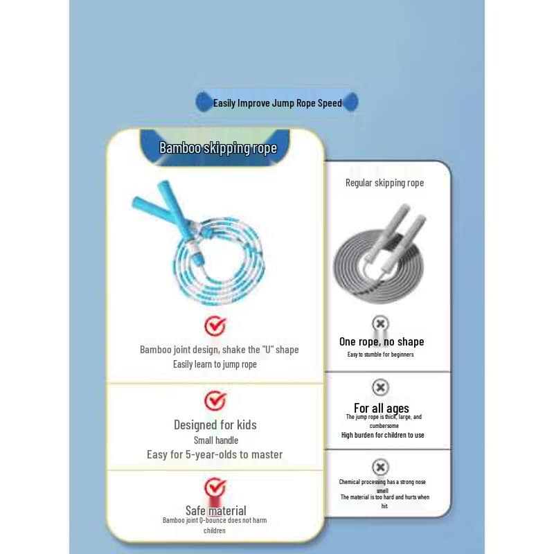 Landong Soft Beaded Adjustable Jump Rope