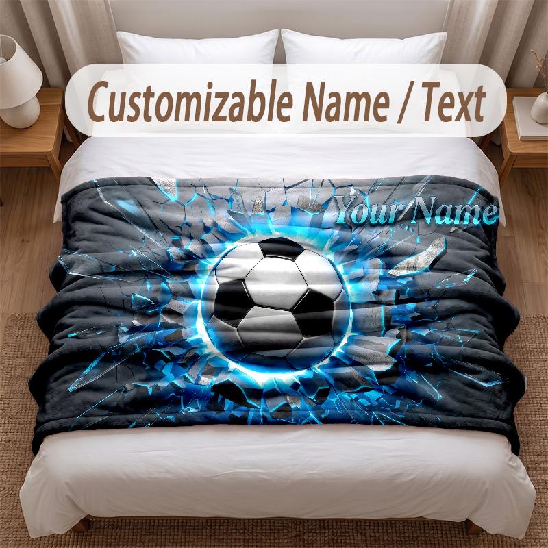 Other Similar Designs Theme Soft Blanket Personalized Custom Name Text Print Warm Blanket Home Sofa Bedroom Decor