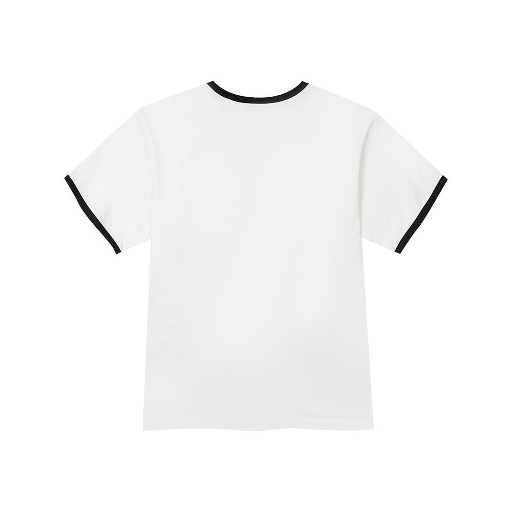 AMOU Anchor Ringer T-Shirts White