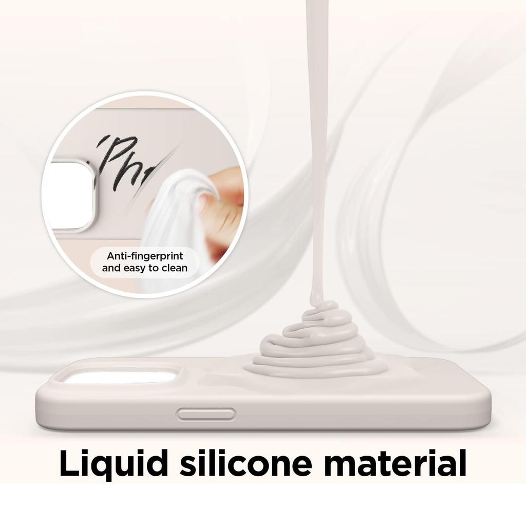 KALEBOL KLB-YTGJ001 For iPhone 15 Case Solid Color Liquid Silicone+PC Phone Cover