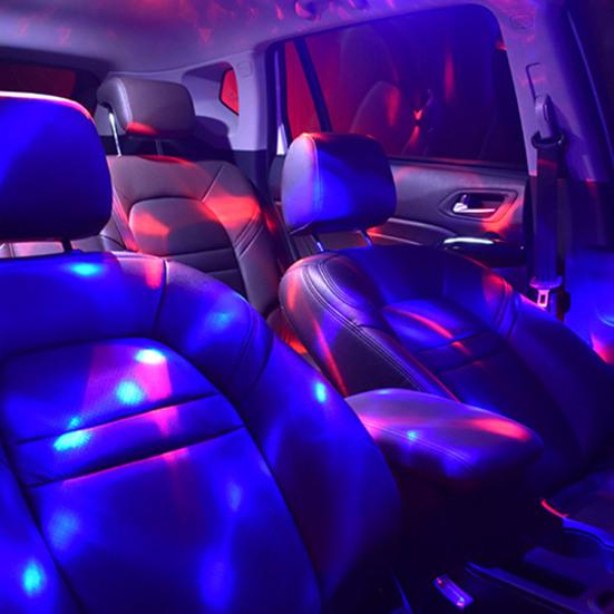 Einstellbare Auto-Diskokugel, superhell, wiederaufladbar über USB, Mini-Größe, tragbar, mit Soundaktivierung, mehrfarbiges Auto-Diskolicht