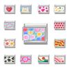 Wholesale Kawaii Heart Flower Star Sunset Dolphin Cats Italian Charm Fit 9MM Stainless Steel Girls' DIY Bracelet Fashion Jewelry
