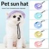 Pets Hat With Ear Holes Adjustable Baseball Cap For Medium Small Dogs Summer Dye Cats Sun Cap Pet Outdoor Hat Pet Supplies