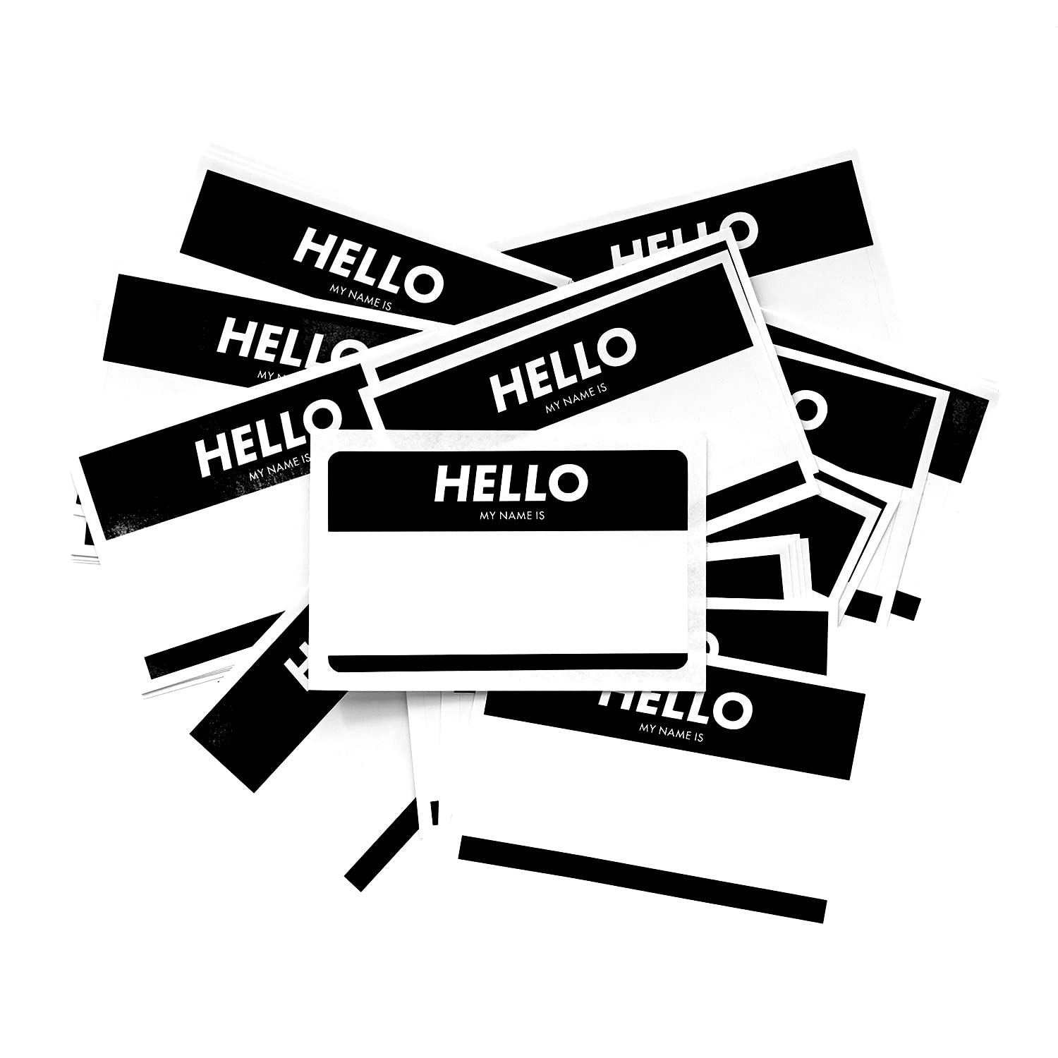 

HELLO MY NAME IS Stickers (Black, 50)