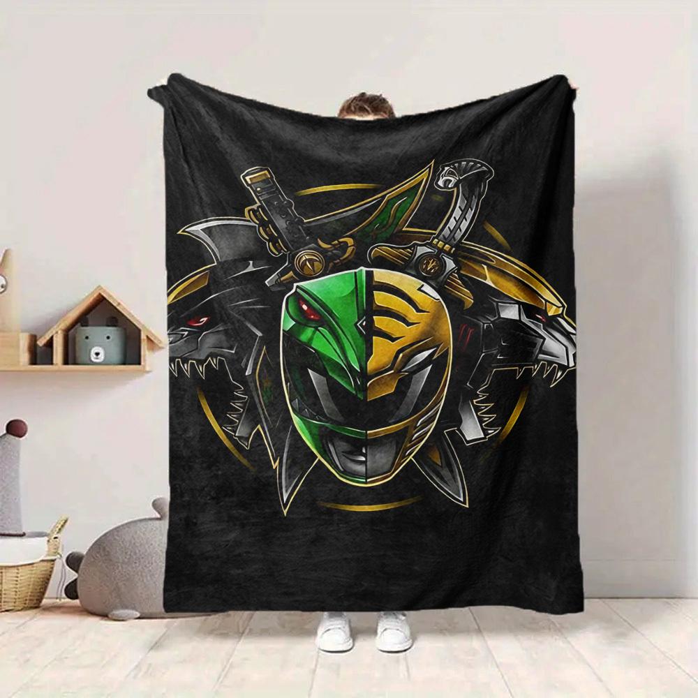 1pc Power Rangers Soft Comfortable Blanket Digital Print, All Season Multipurpose Knit Fabric Bedding, Office, Sofa Home Decor Blanket