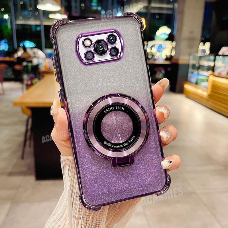 

Pocox3pro Роскошный чехол-держатель с покрытием для Xiaomi Mi Poco X3 Pro X3pro Pocox3 Nfc противоударный защитный силиконовый чехол-подставка Poko X 3 Poco X3 Pro