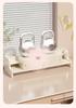 Desktop Monitor Stand with Drawer and Storage Shelf