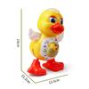 Electric Dancing Duck Toy Interactive Musical Animal with Flashing Lights Educational Gift for Kids