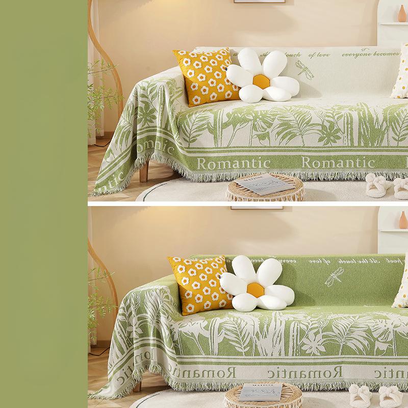 Modern Minimalist Rural Plant Sofa Towel Chenille Sofa Cover Four Seasons Universal All-Inclusive Full Covered Sofa