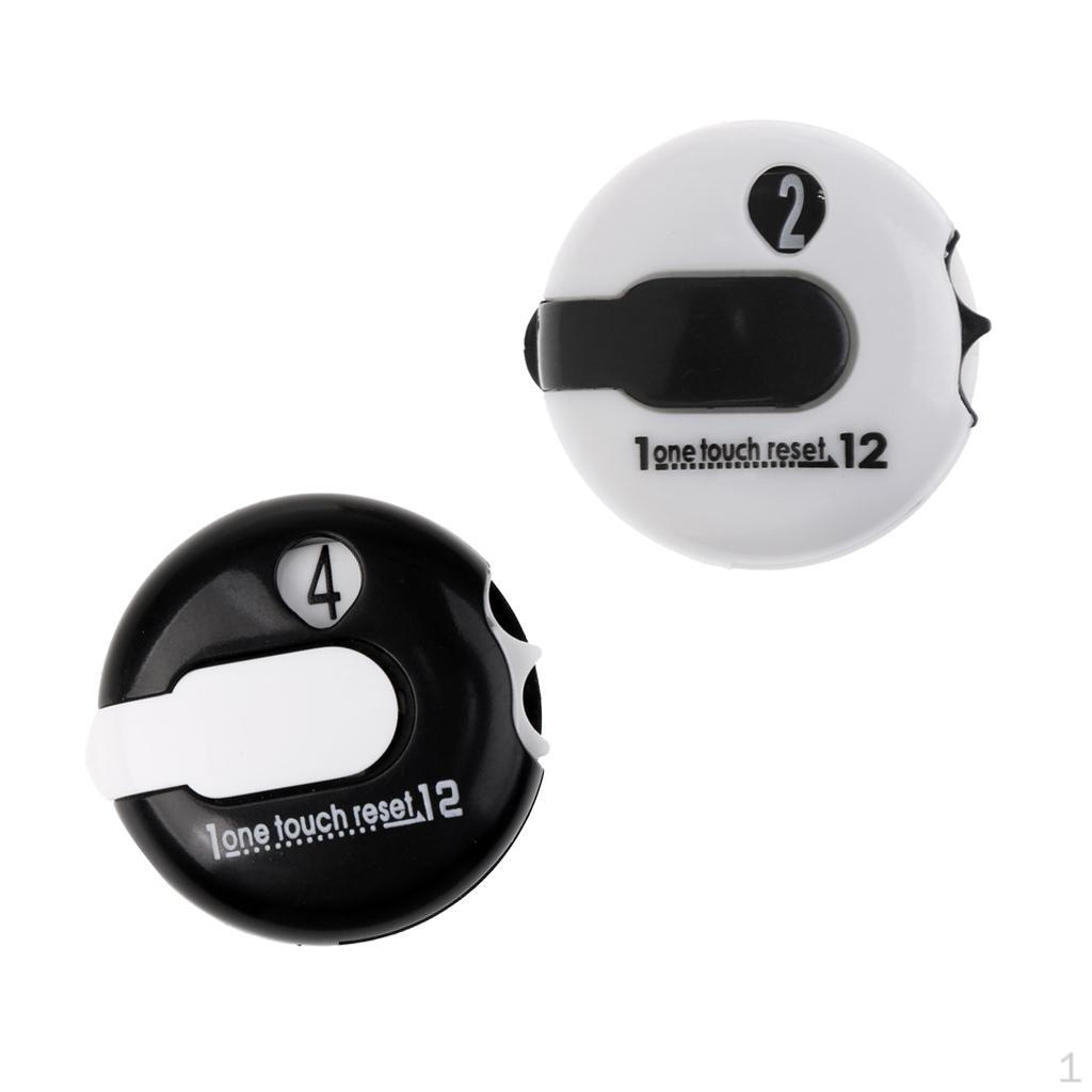 2 Pieces Mini Golf Counter keeper Scoring + White