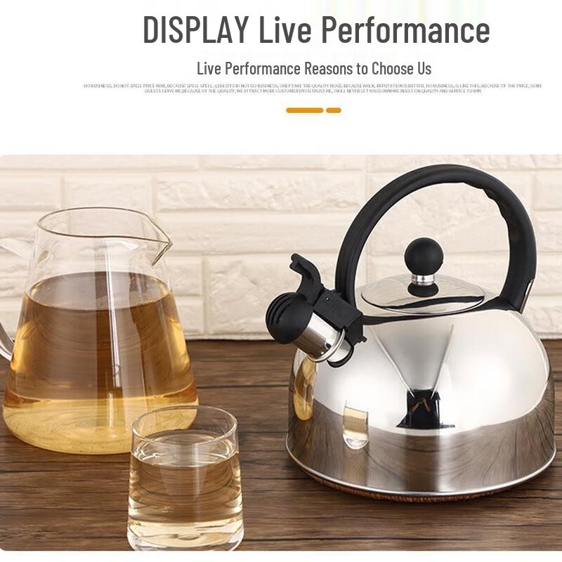 Jingxin 3L Stainless Steel Whistling Kettle