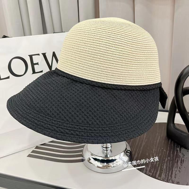 Cycling Out of Fashion Women Straw Hat Sun Hat Leaking Ponytail Big Eaves Sun Protection Casual Practical Sun Protection Summer