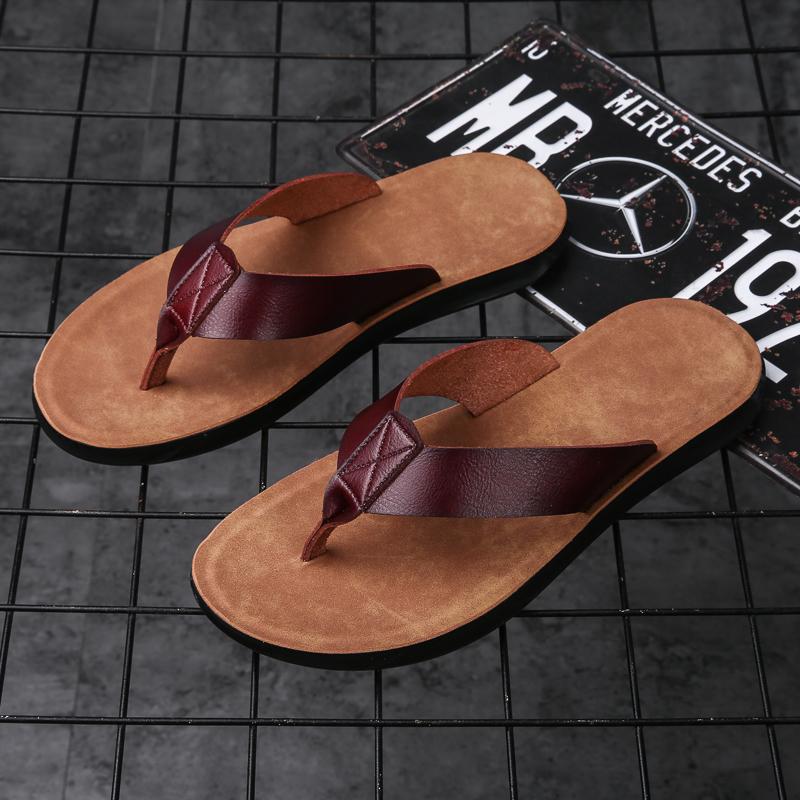 Fashion Simple Casual Flip Flops for Men Comfy Beach Sandals Summer Non-Slip Flats Indoor Outdoor Male Slippers Quick Dry Men's Slides