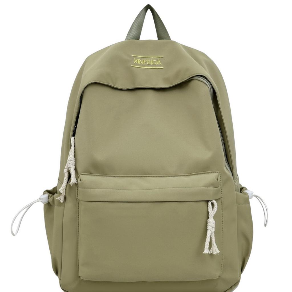 Schoolbag New Japanese Simple College Student Versatile School Bag Junior High School Student Large Capacity Solid Color Leisure Travel Backpack