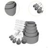 Measuring Cups Spoons Set Compact Mixing for Cooking Home Accessories Black