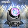 LED 19x15W RGBW Beam Wash/Zoom Moving Head Light Halo Effect DMX512 Controlled Aluminum Construction for DJ KTV Applications