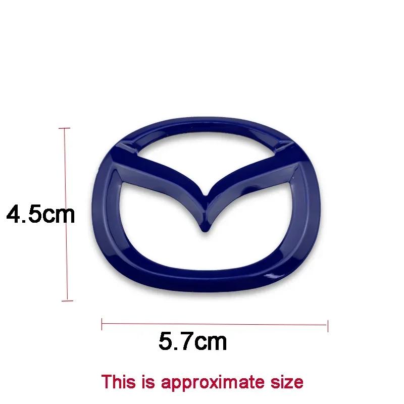 2025 Hot 1pc ABS Car Steering Wheel Center Emblem Sticker for Mazda 3 CX3 CX4 CX5 CX7 CX8 CX9 CX30 RX7 Atenza Axela Interior Dec