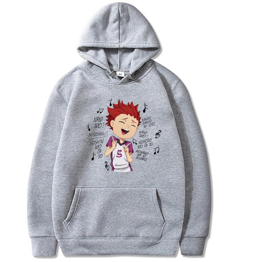 Japanese Anime Hoodie Autumn Winter Fashion Design Men's Women's Sweatshirt Fleece Oversized Couples Casual Hoodies
