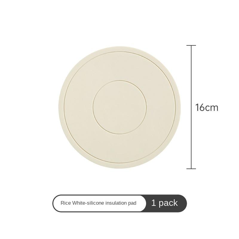 High Temperature Resistant Thickened Silicone Coaster Round Microwave Oven Mat Silicone Mat Placemat Heat Insulation Mat
