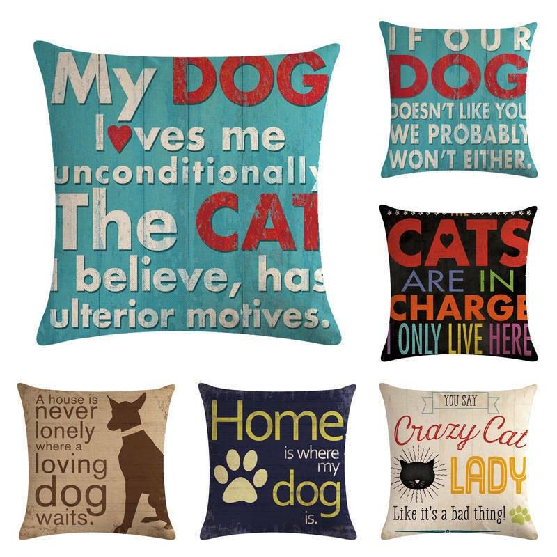 Versatile Cotton Linen Pillow Cover For Sofa Chair Car Seat Decoration