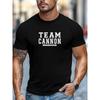 European Size unisex'S T-Shirt,Comfortable And Versatile, Easy And Clean, unisex'S TEAM CANNON Slogan Pattern Summer Casual Round Neck Short Sleeve T