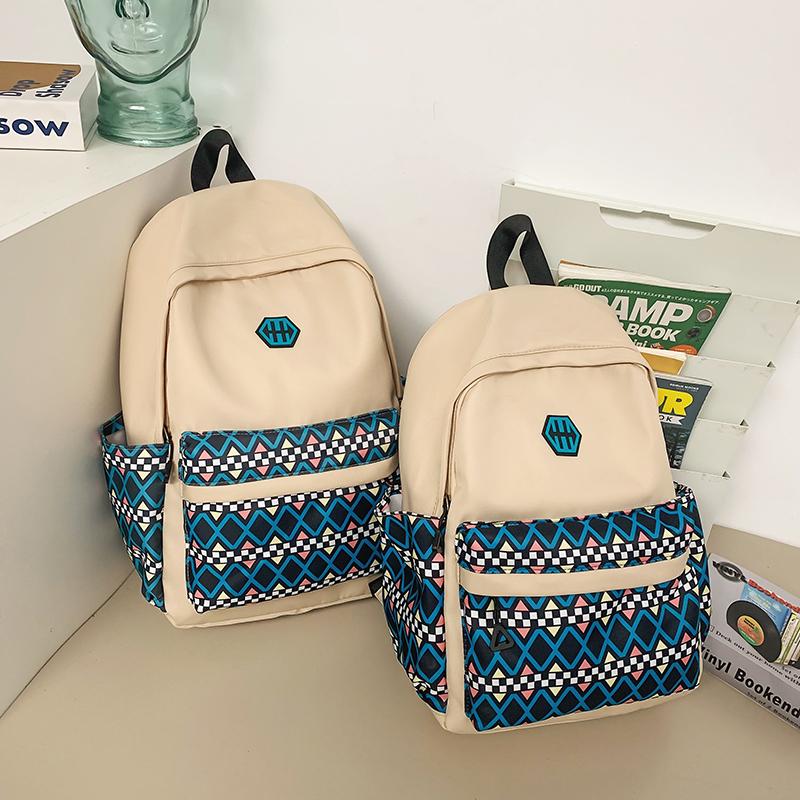 Men Waterproof Backpack Women Printed Travel Backpack Large Capacity Student School Bag