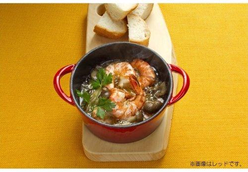 Ishigaki Bon Bonnet Cocotte, 12cm Cast Iron Pot, 17cm Wide x 13.5cm Deep x 9.3cm High, Black, Gas and Oven Safe, Product Number: 3617