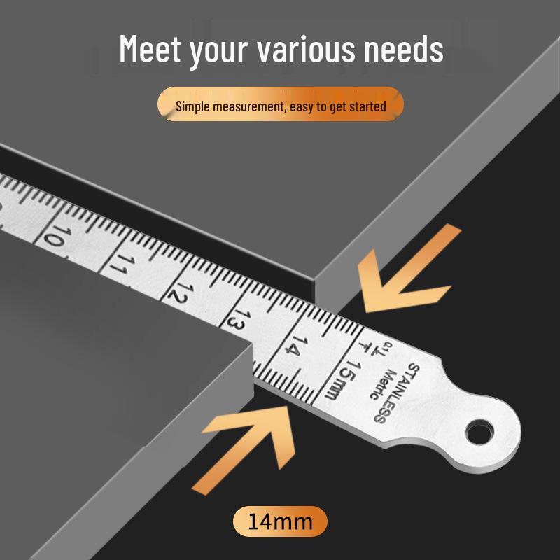 High Precision Stainless Steel Taper Aperture Gauge 0-15mm - Internal Diameter Wedge Feeler Slope