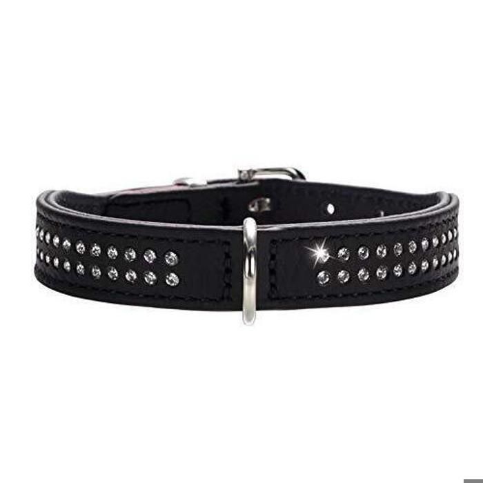 Collier pour chien - HUNTER - Diamond Petit - Cuir nappa doux - Idéal pour petits chiens - Fabrication allemande