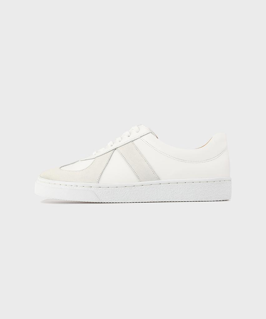Firenze Atelier Handmade German Army Sneakers 2285 [Cream White+Suede]
